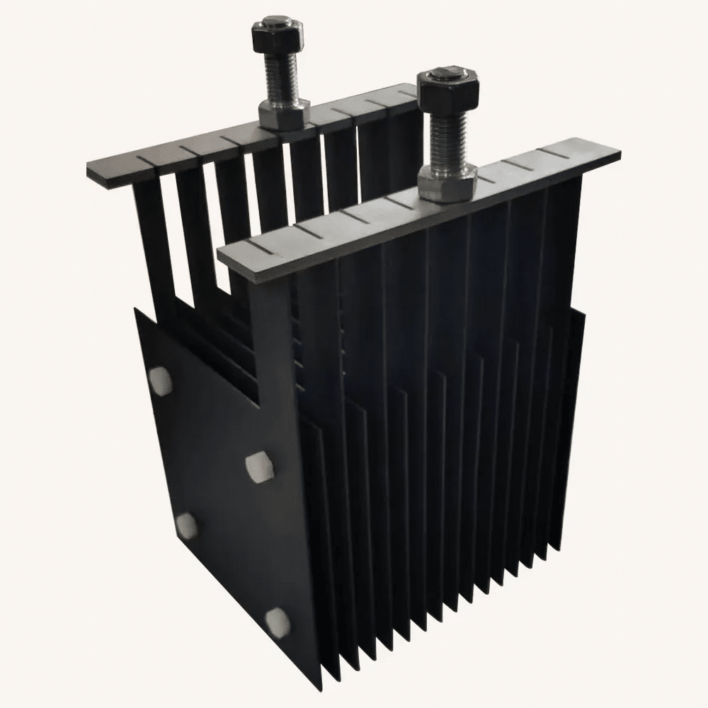Iridium-coated titanium anodes